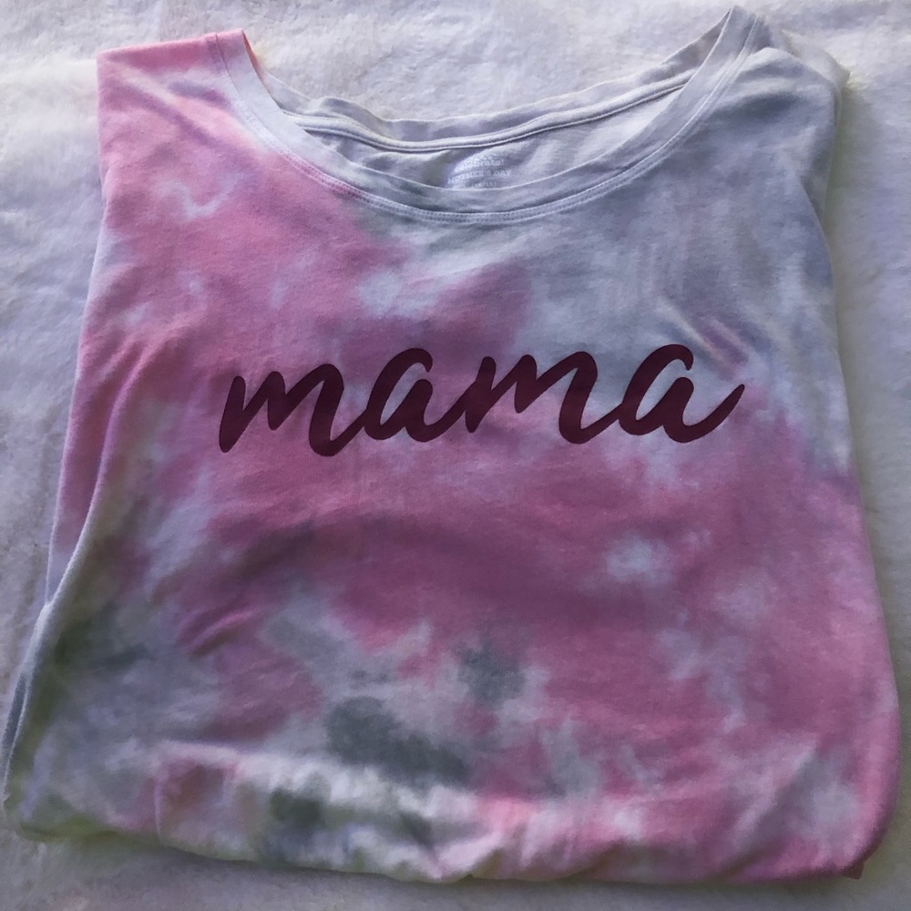 “Mama” T-Shirt Pink & Grey